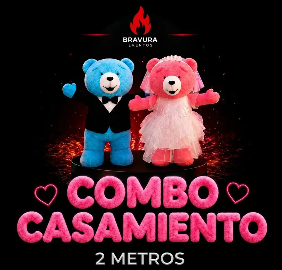 Flyer del combo de osos para casamientos de Bravura